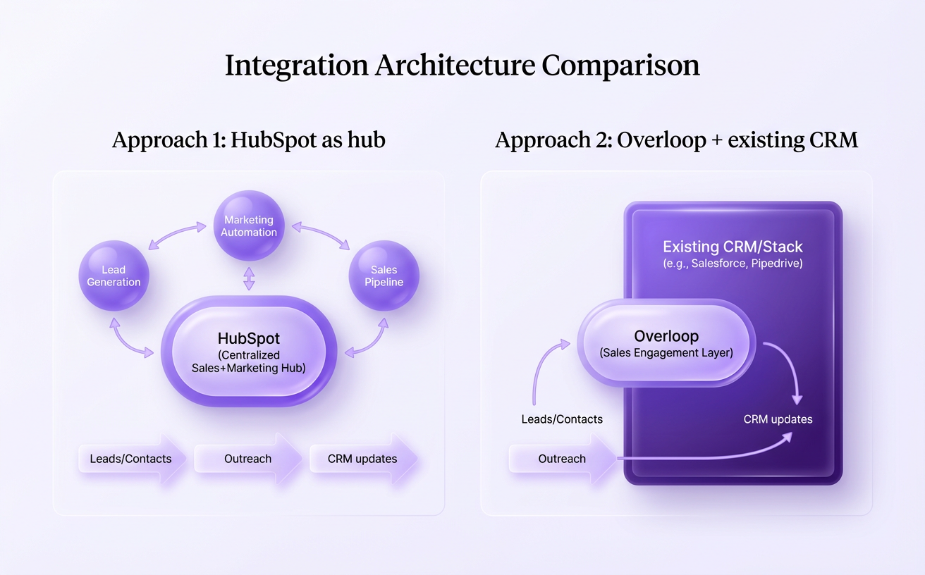 Integration strategy: centralize everything vs plug into your stack