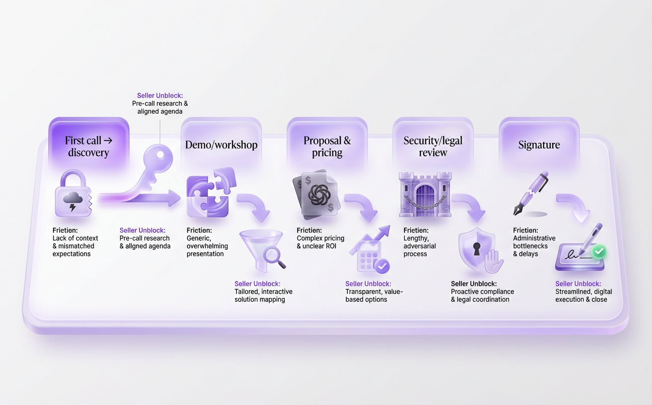 Design the buying process to remove friction and shorten cycle time.