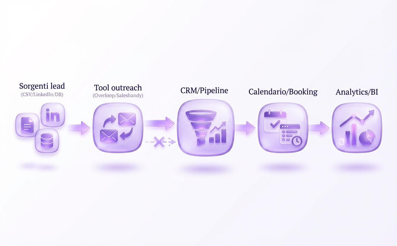 Integrazioni e flusso dati: come si incastra nel tuo stack