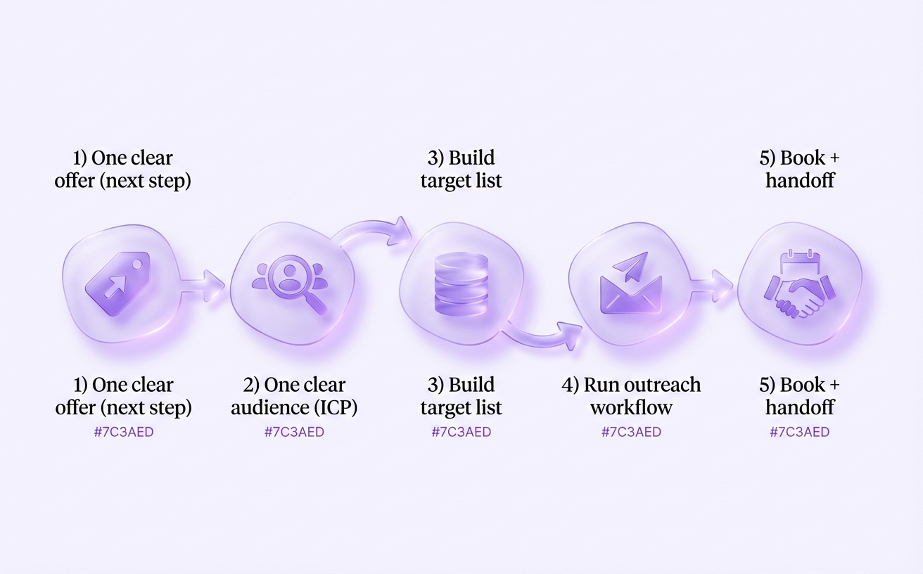 A repeatable workflow turns appointment setting into a system, not a one-off push.