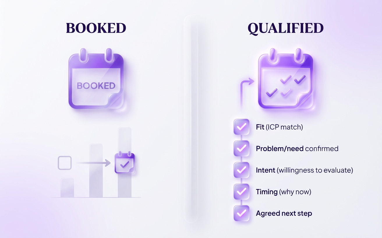 Booked isn’t the goal—qualified is.