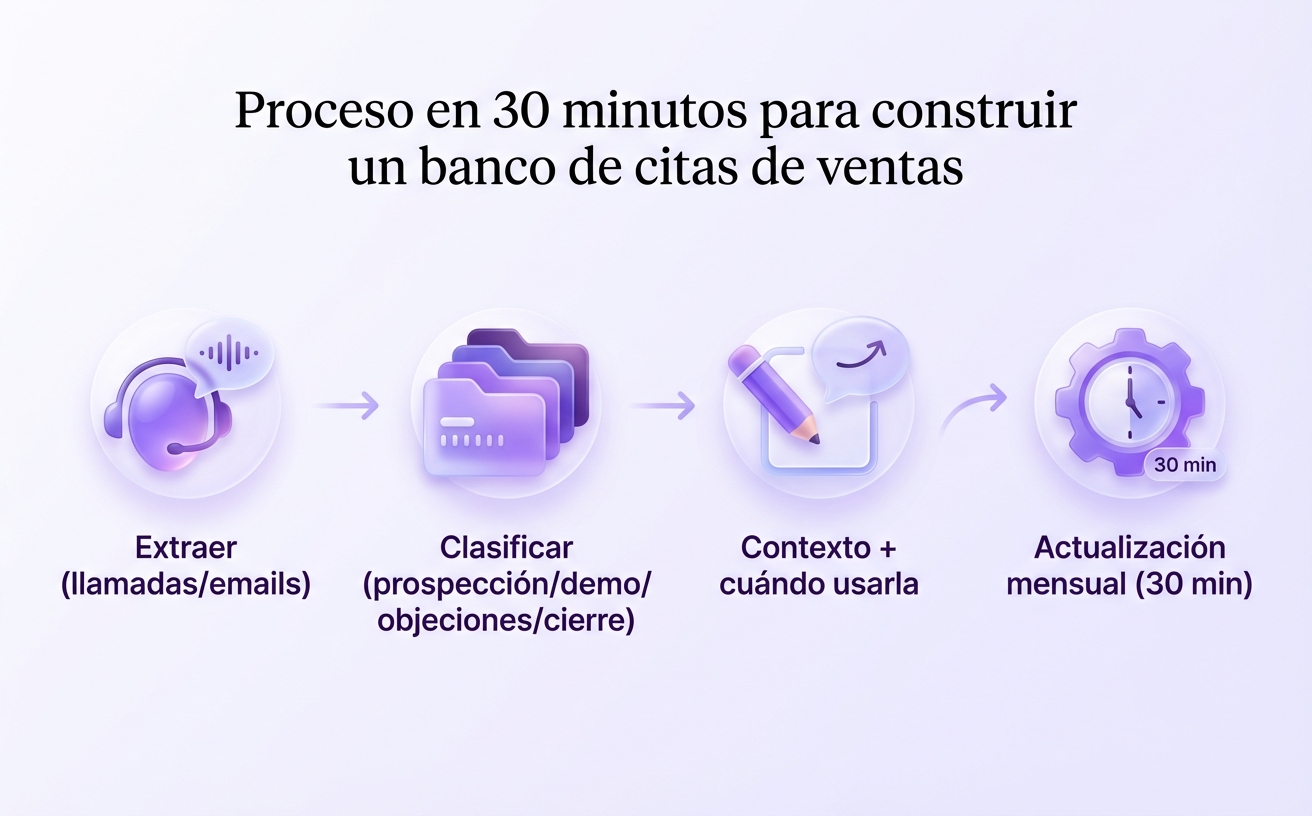 Cómo crear y mantener un banco de frases que cierran.