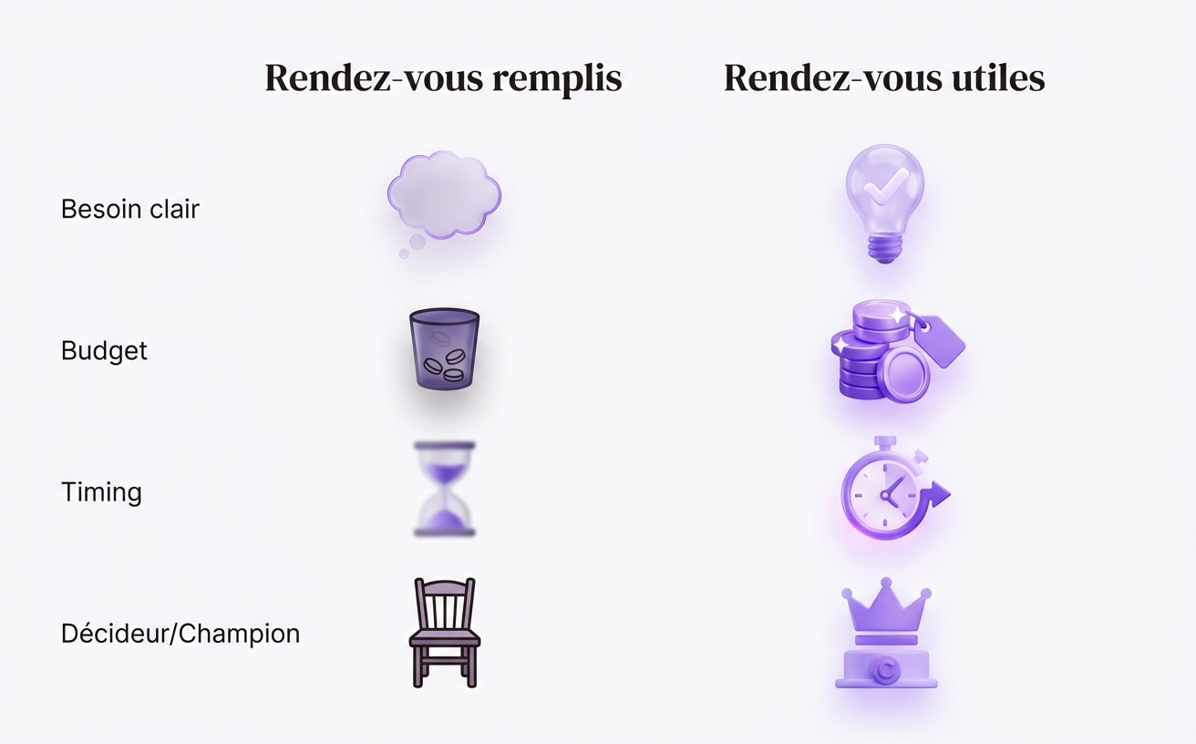 Qualifier vite pour obtenir des rendez-vous utiles