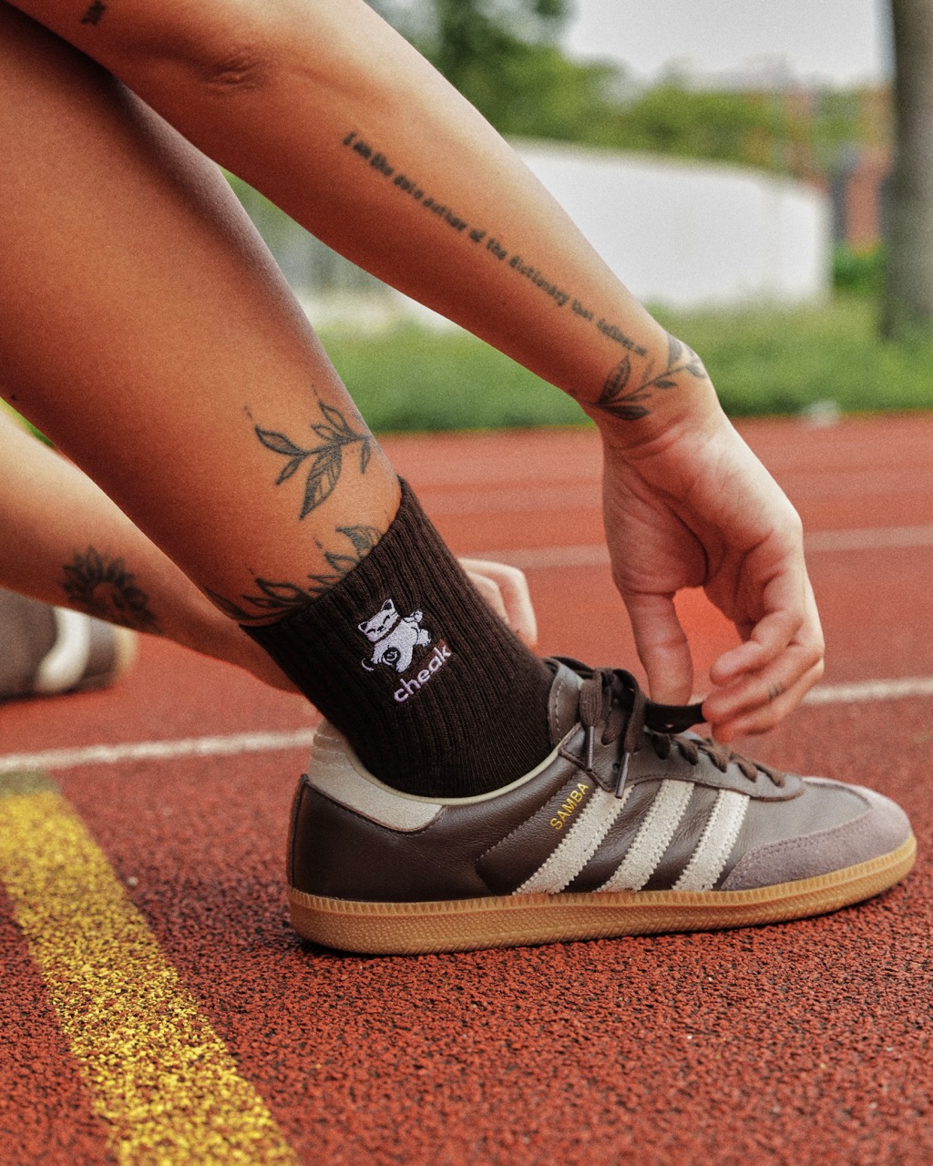 GJBC x Cheak High Crew Sock