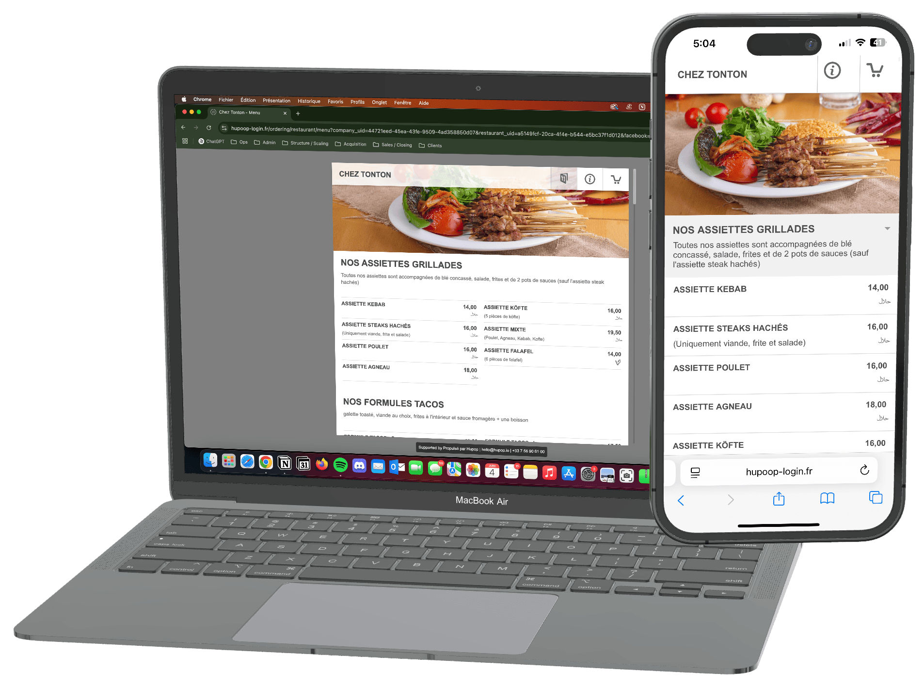 Aperçu de l'interface de commande client