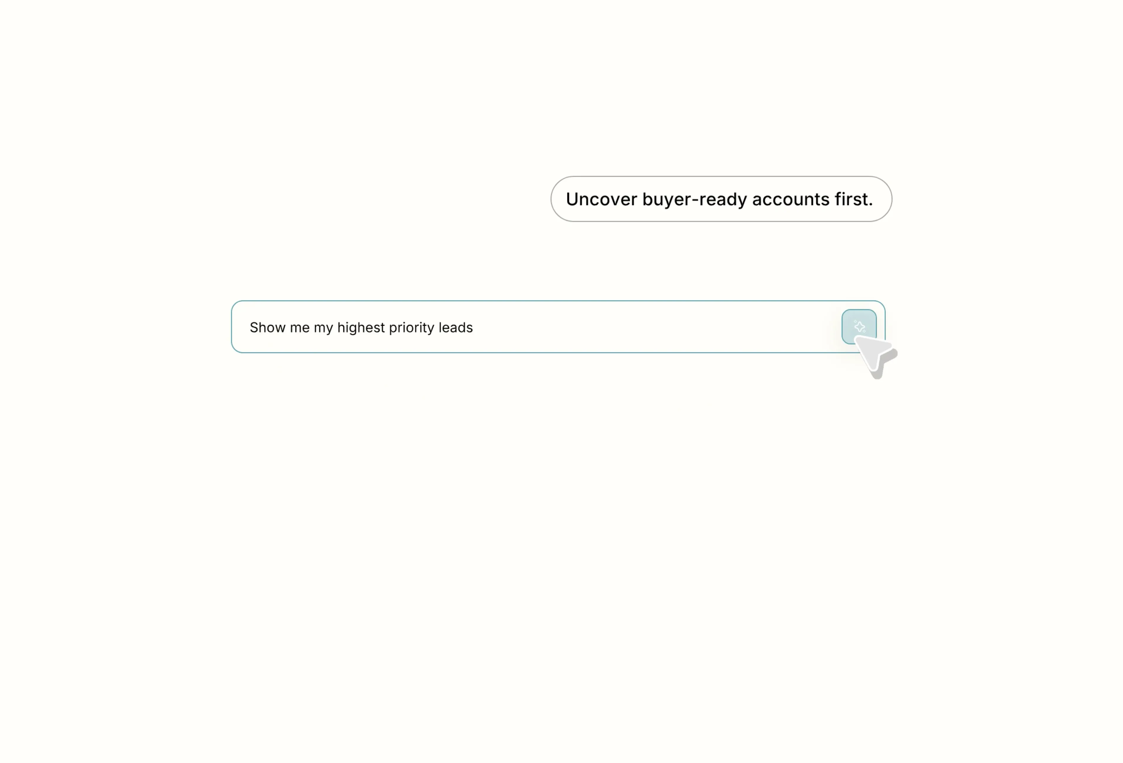Made AI sales tool interface demonstrating automated sales performance growth.