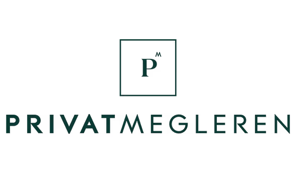 Privatmøbler logo med en stilisert stol og teksten 'PRIVATMØBLEREN' under.