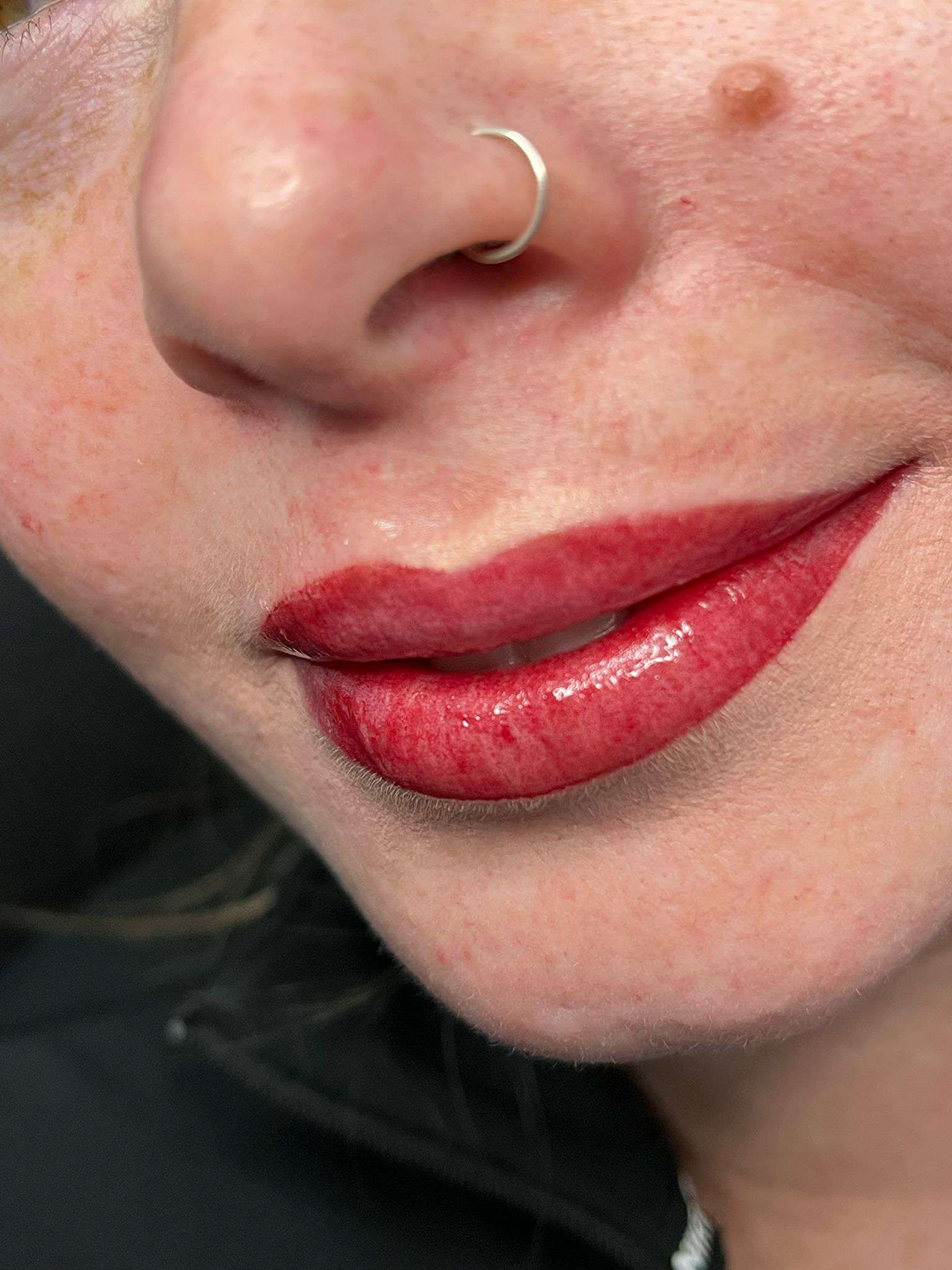Labios con micropigmentacion Ibiza