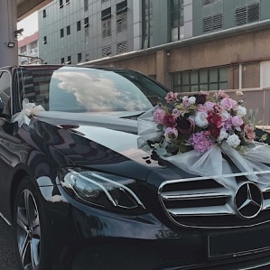 voiture decorée pour mariage