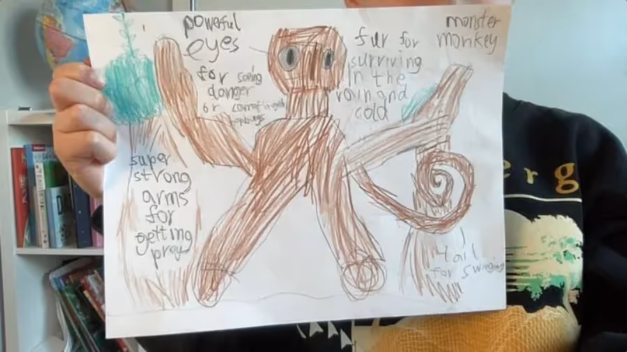 Creative project made by a young learner