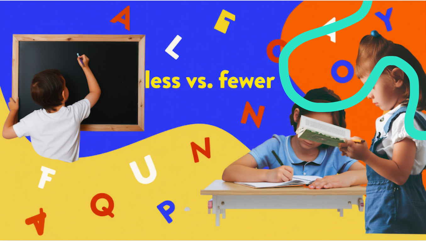 Students learning grammar lessons at home