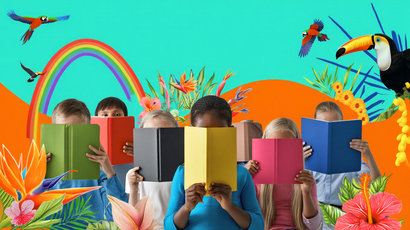 Kids reading lessons from a personalized learning plan