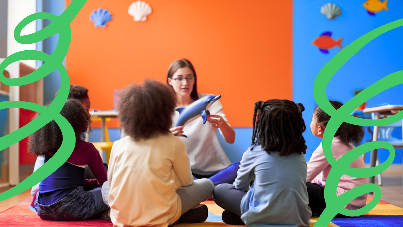 A small class benefiting from teacher attention