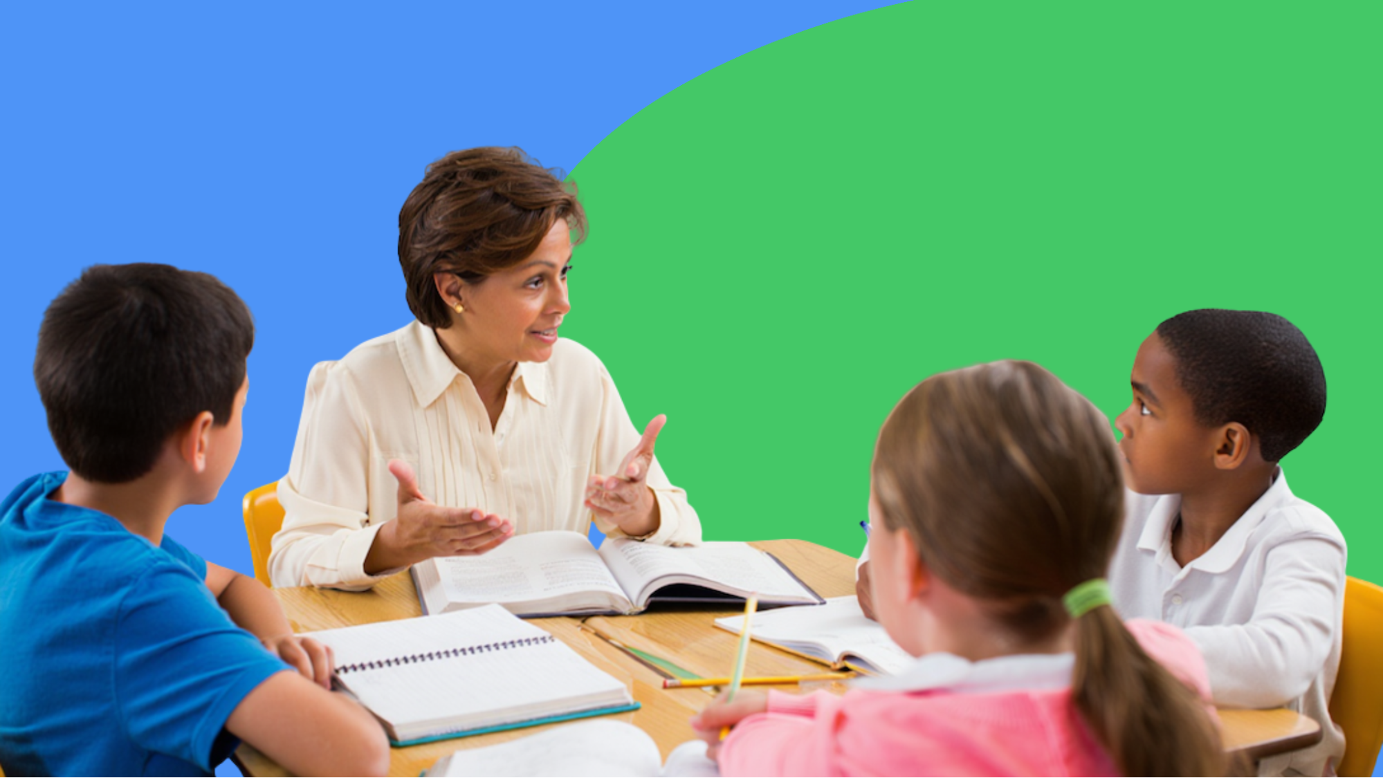 Students getting personalized attention in a learning environment with a small class size like bina's online school