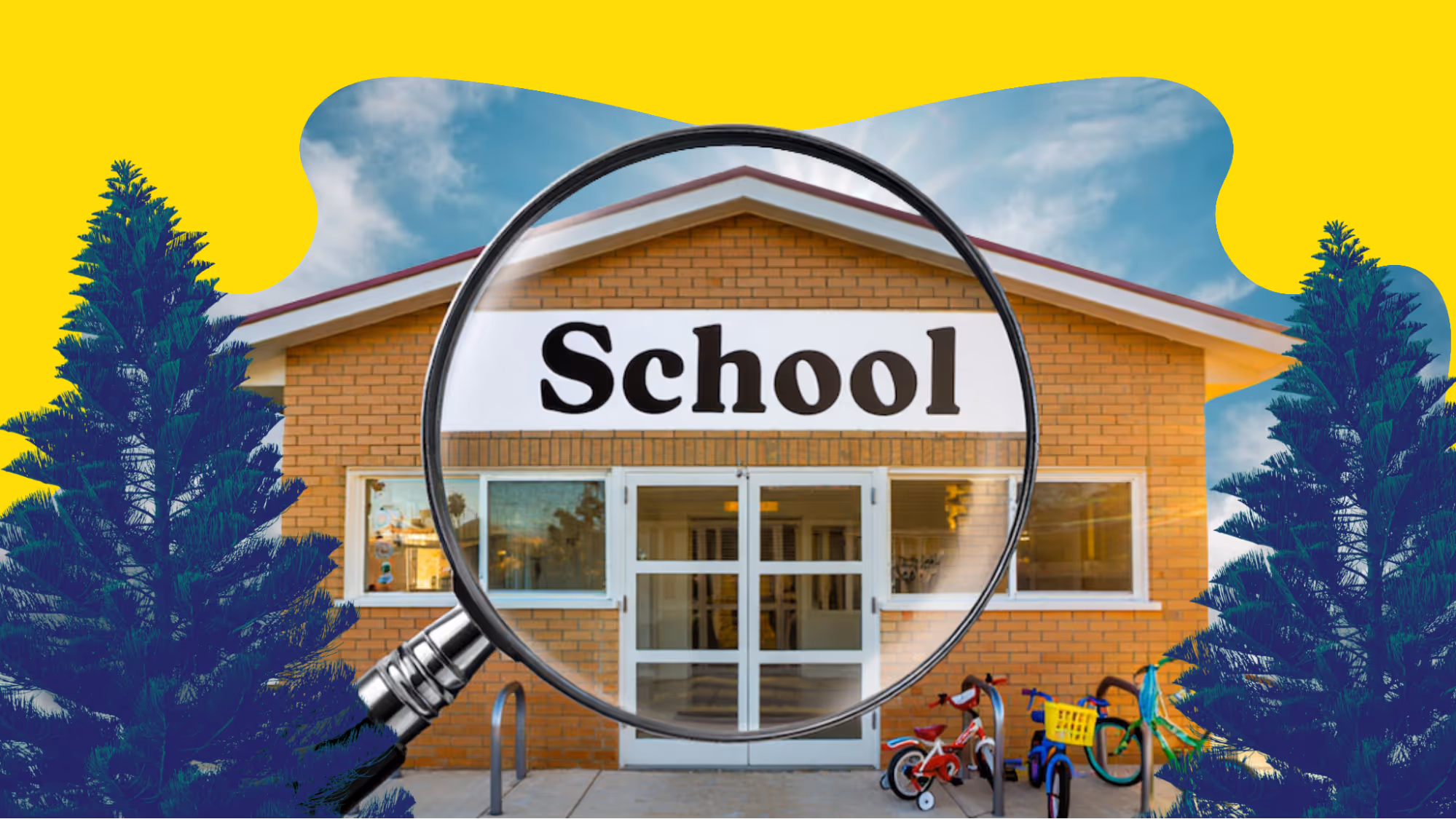 Example of a microschool with students' bikes