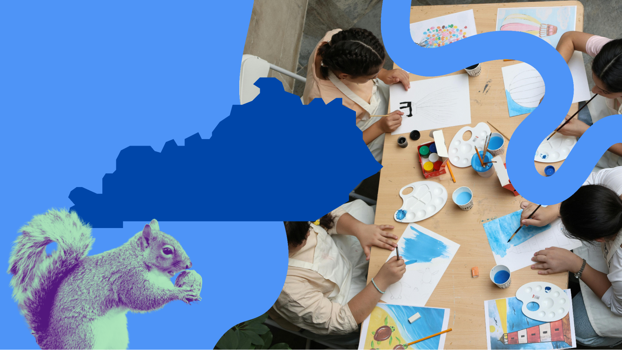 Kentucky students learning at home