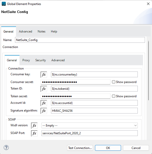 netsuite configuration mulesoft