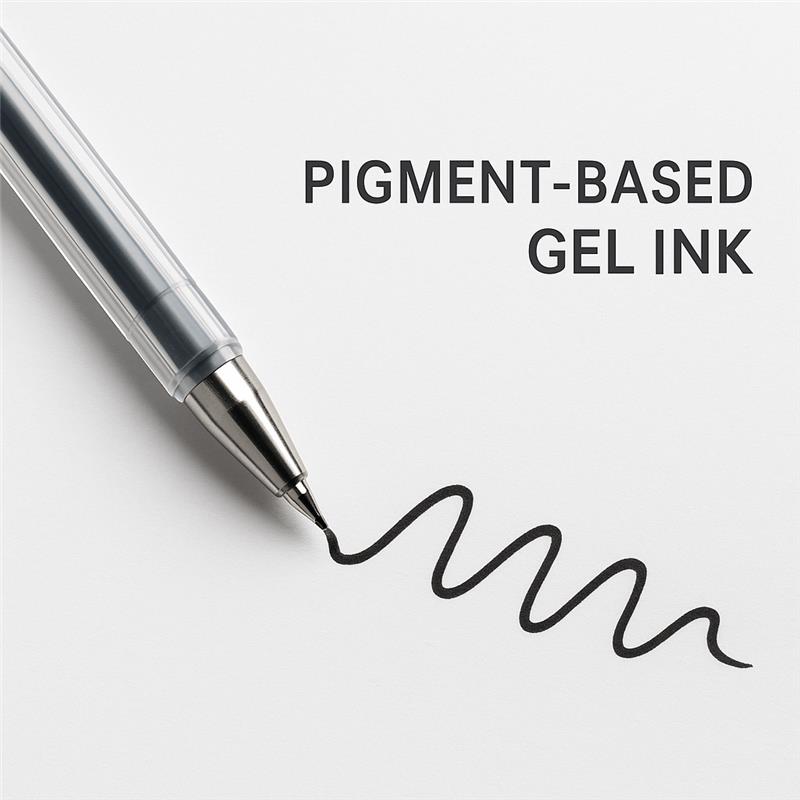 Pigment based gel ink