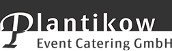 Das Logo von Plantikow Event Catering GmbH mit stilisiertem Buchstaben P.