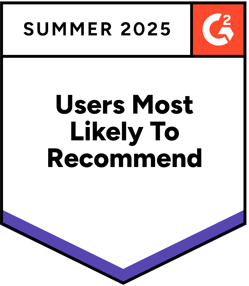 G2 review for Users most likely to recommend Ohanafy