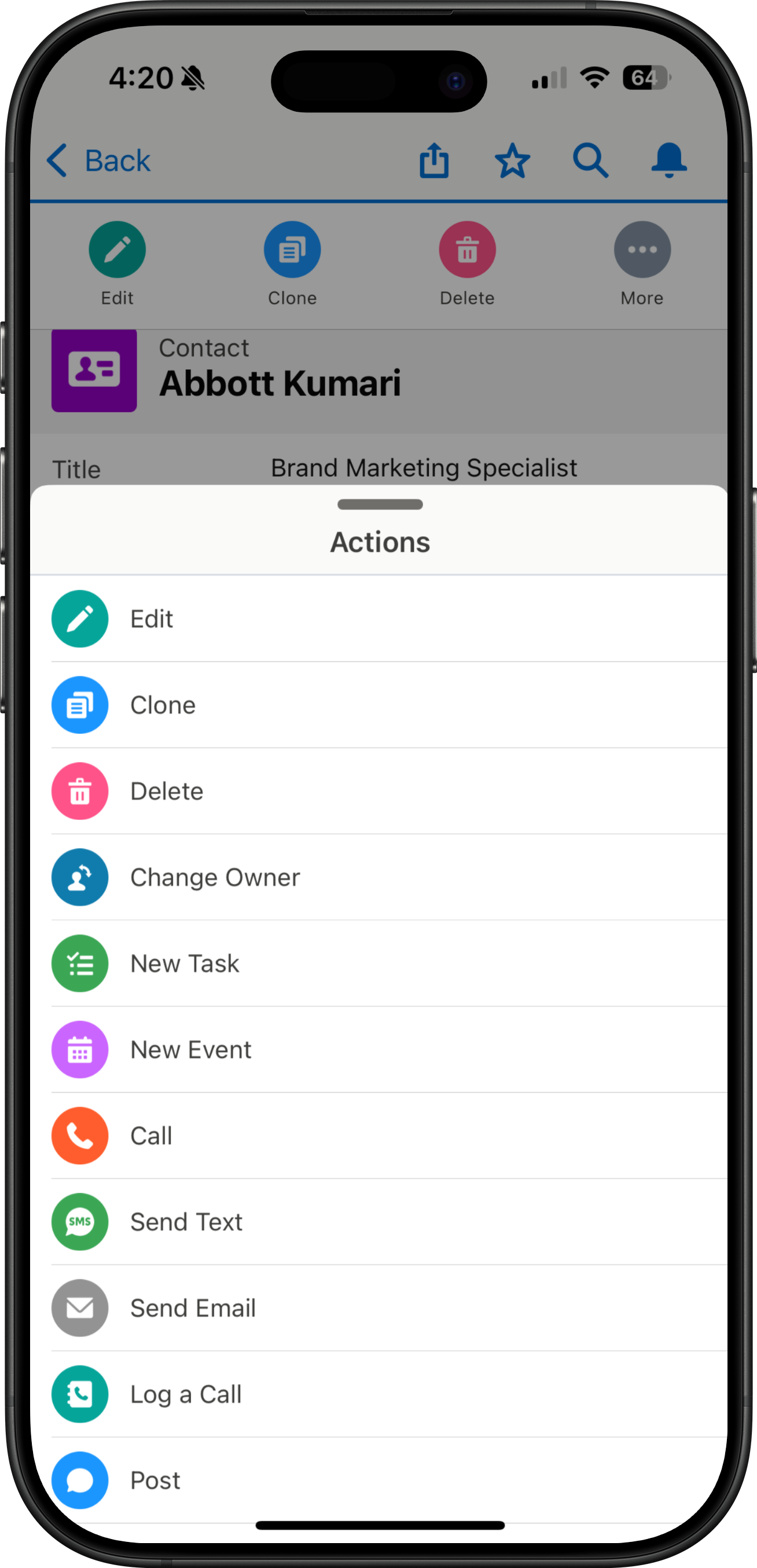 Ohanafy mobile close-up