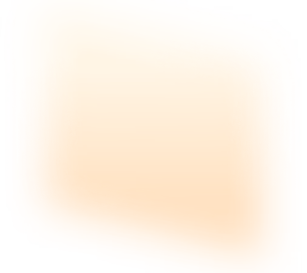 A blurry orange square