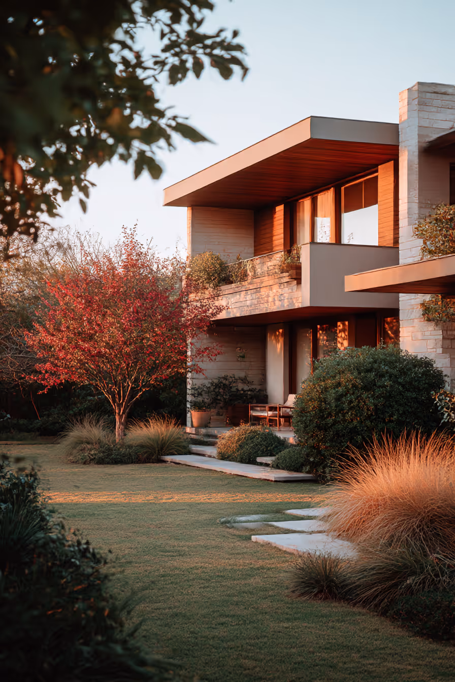 A home with a modern architecture design