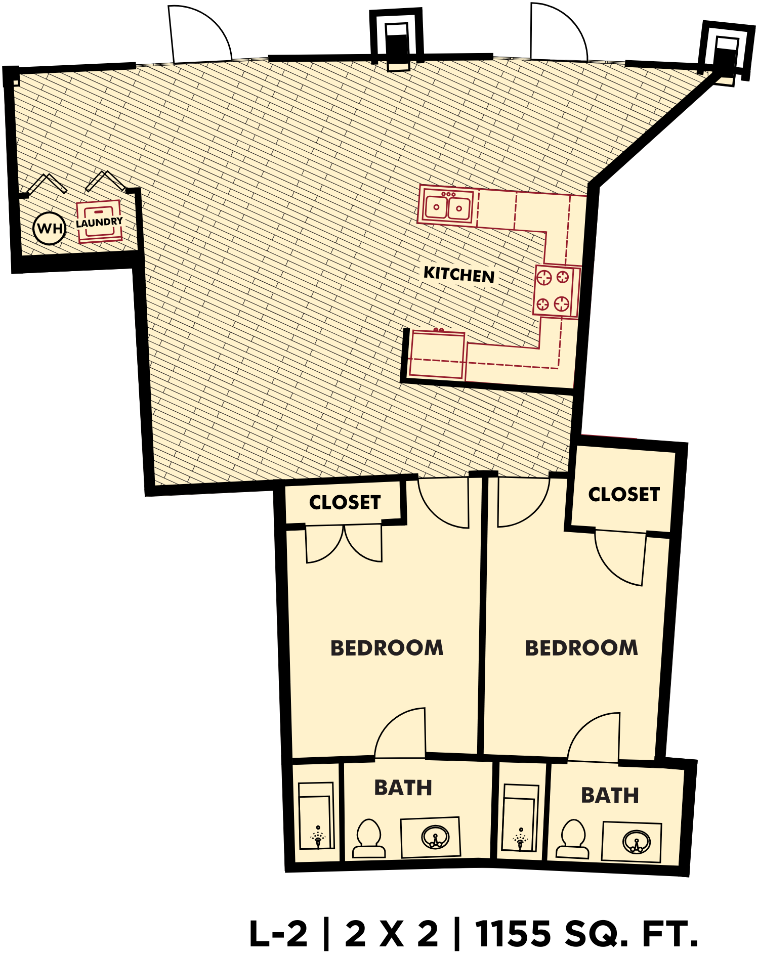 L-02-2x2 Floor plan