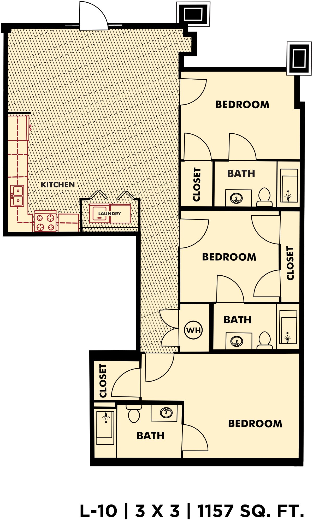L-10-3x3 Floor plan