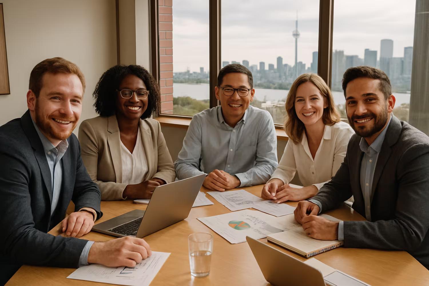 Diverse team IT strategy planning