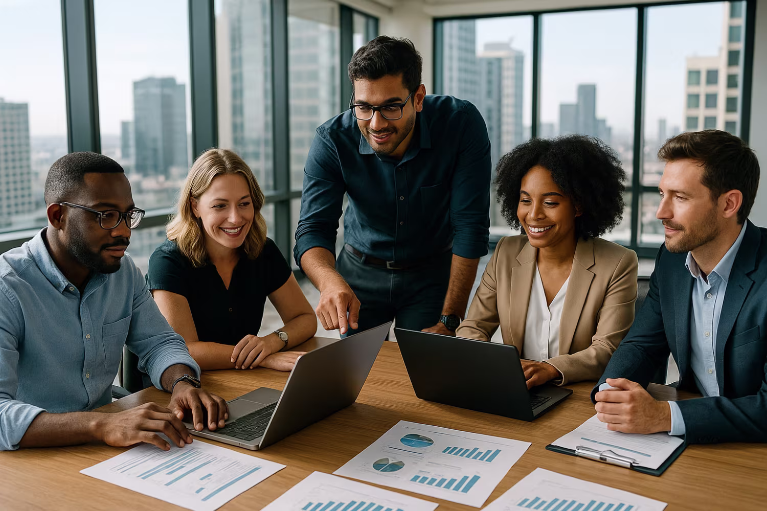 Diverse team during IT strategy planning