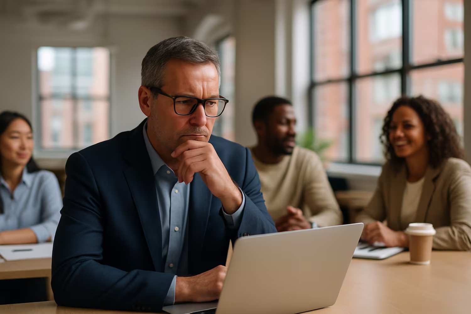 Virtual CIO strategizing in office