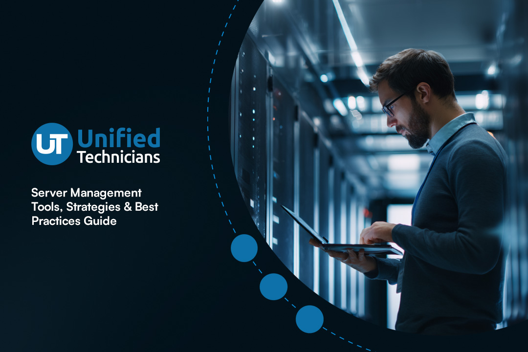 IT security agent working on his powerhouse software.