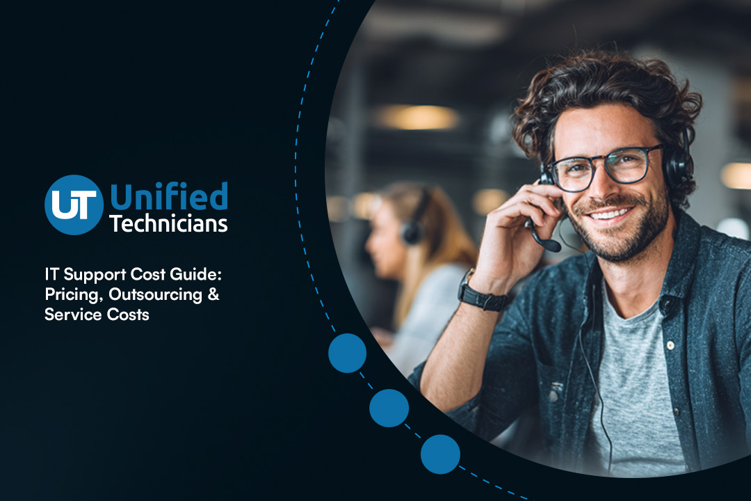 IT security agent working on his powerhouse software.