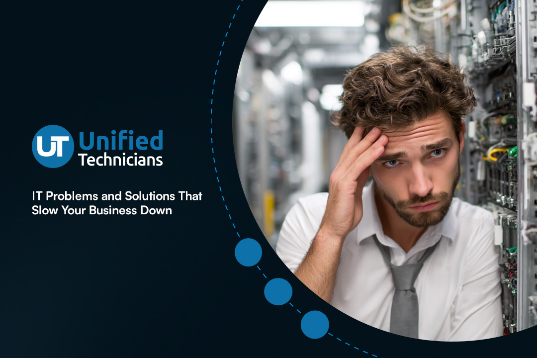 IT security agent working on his powerhouse software.