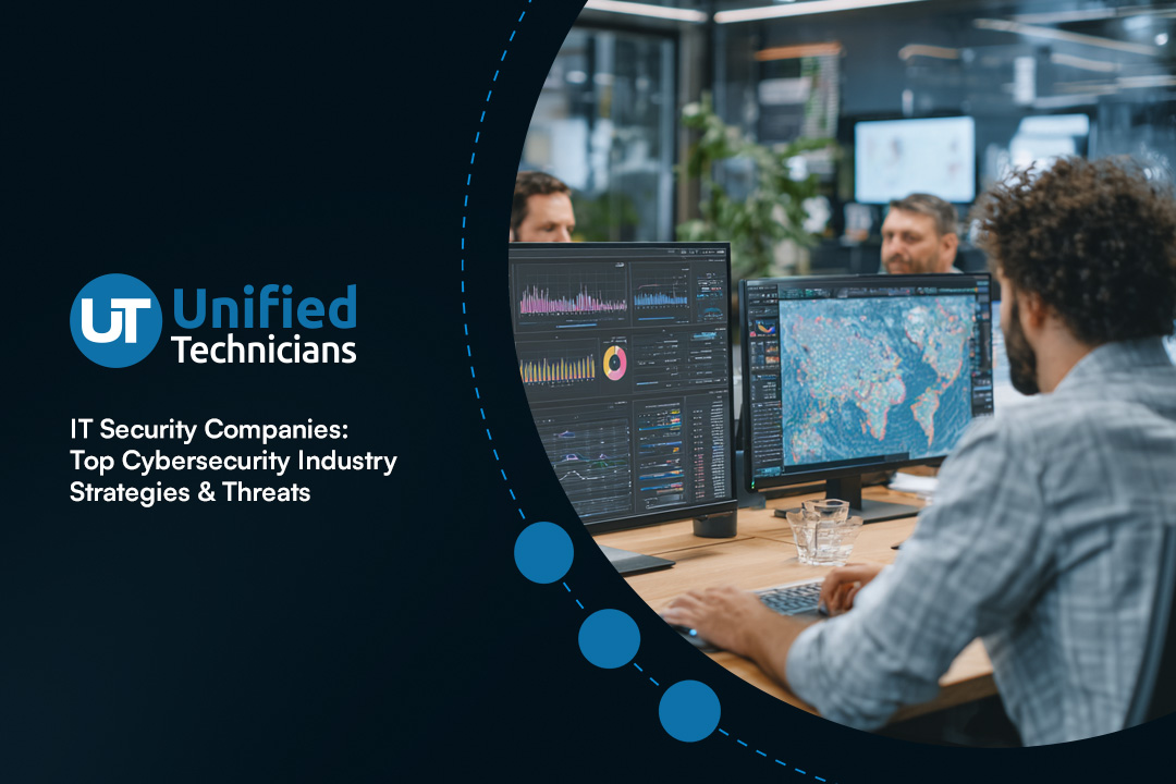 IT security agent working on his powerhouse software.