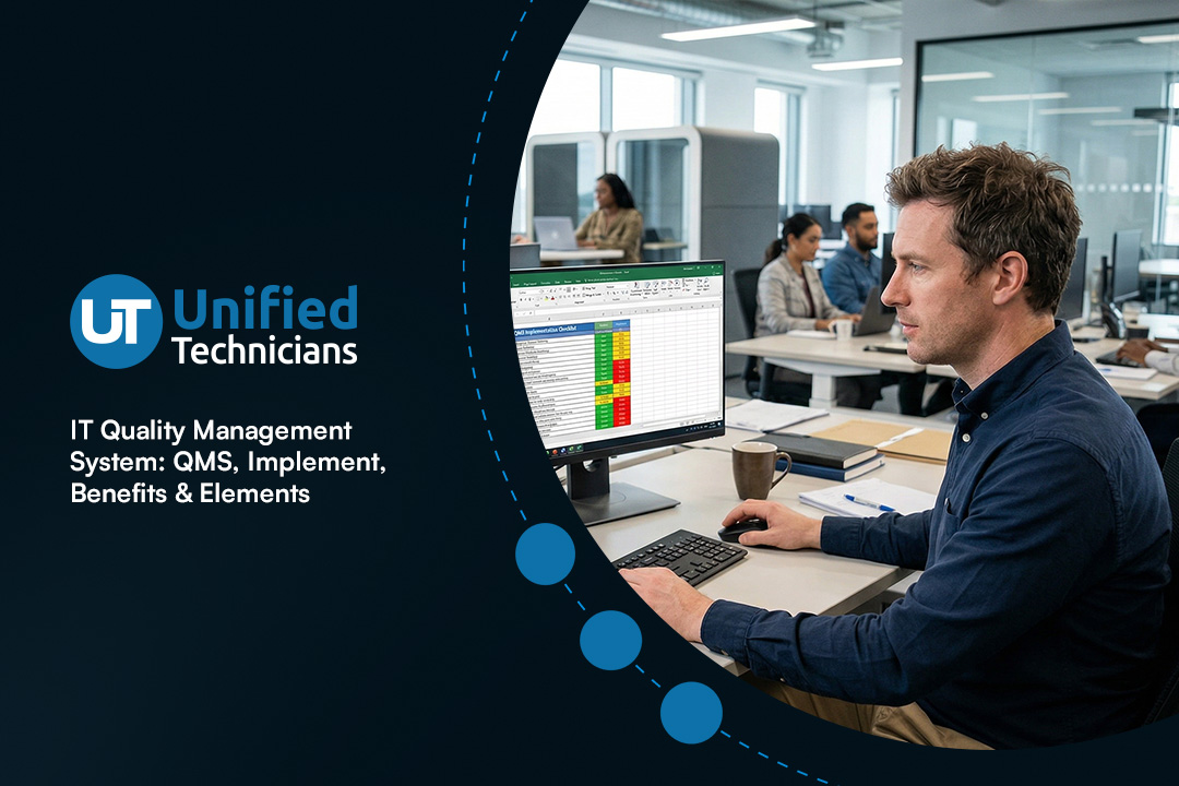 IT security agent working on his powerhouse software.