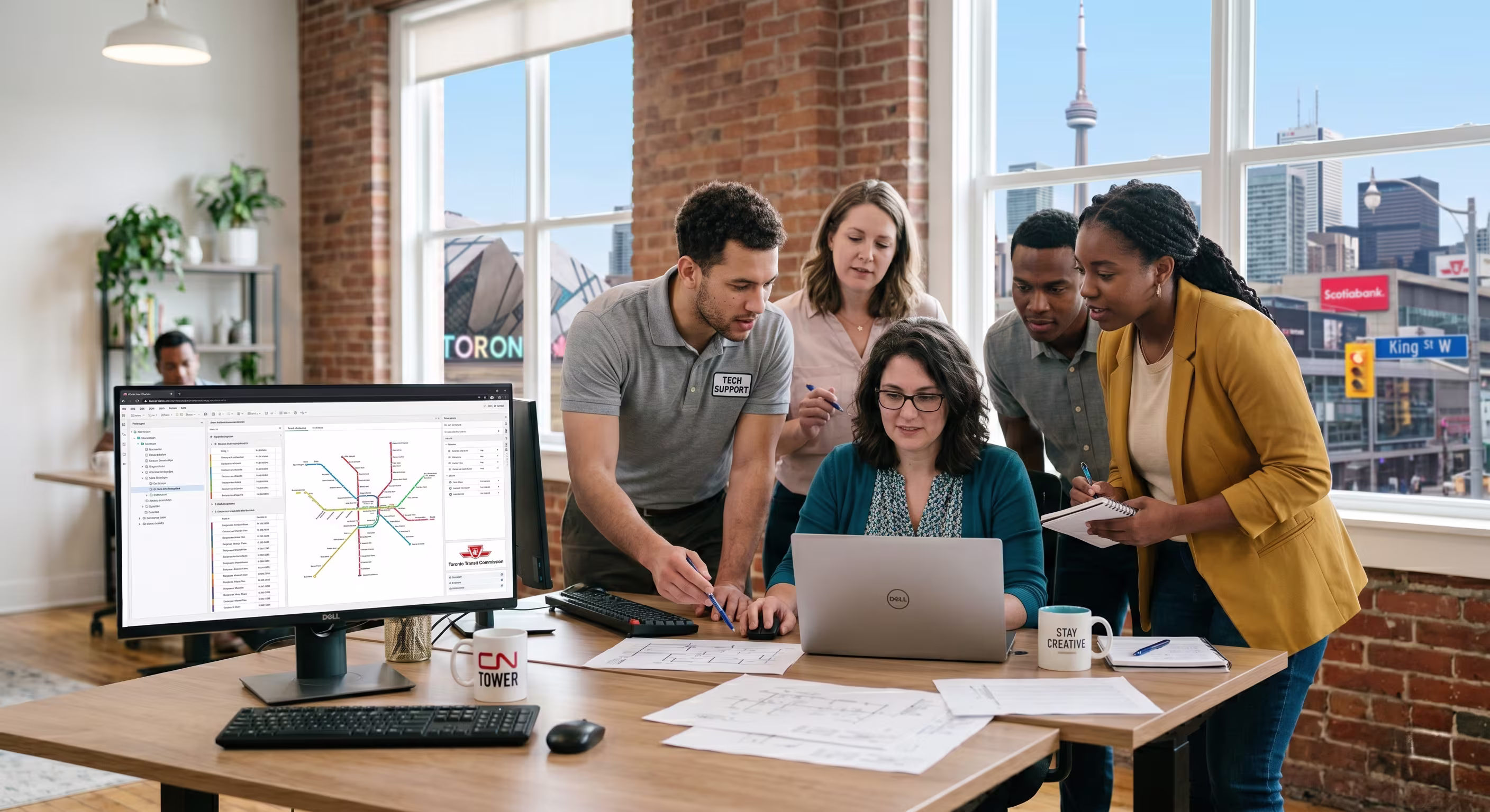 Toronto IT professionals collaborating