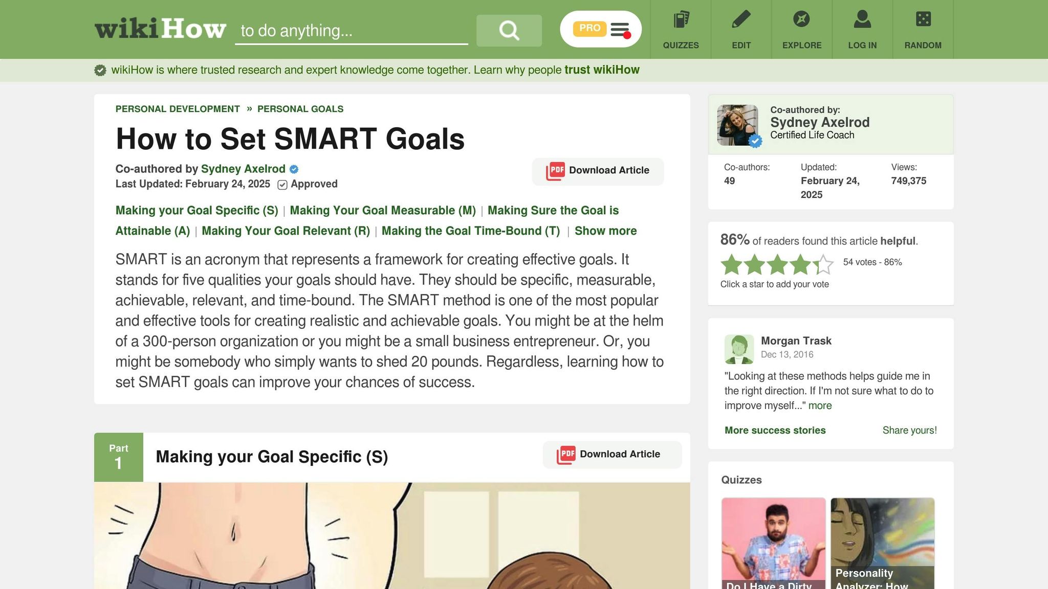 SMART Goals