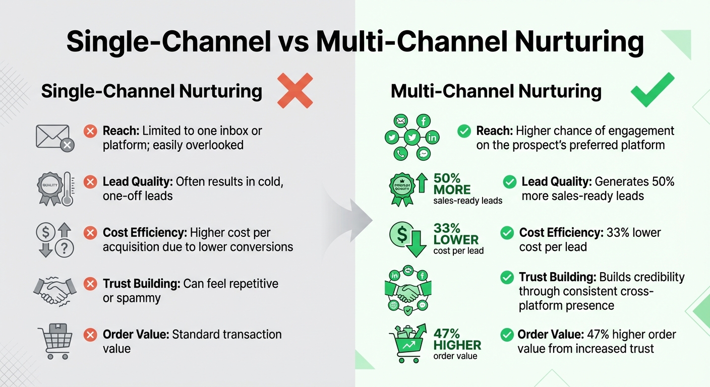 Single-Channel vs Multi-Channel Nurturing: Performance Comparison