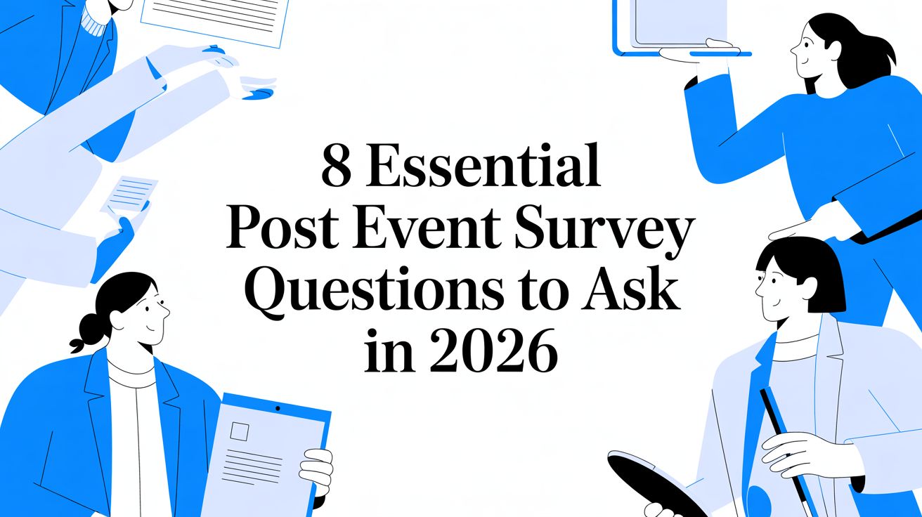 8 Essential Post Event Survey Questions to Ask in 2026