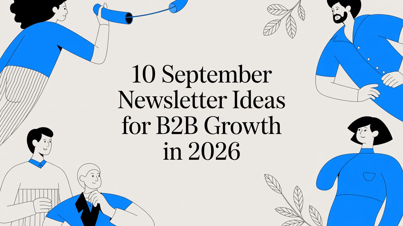 10 September Newsletter Ideas for B2B Growth in 2026