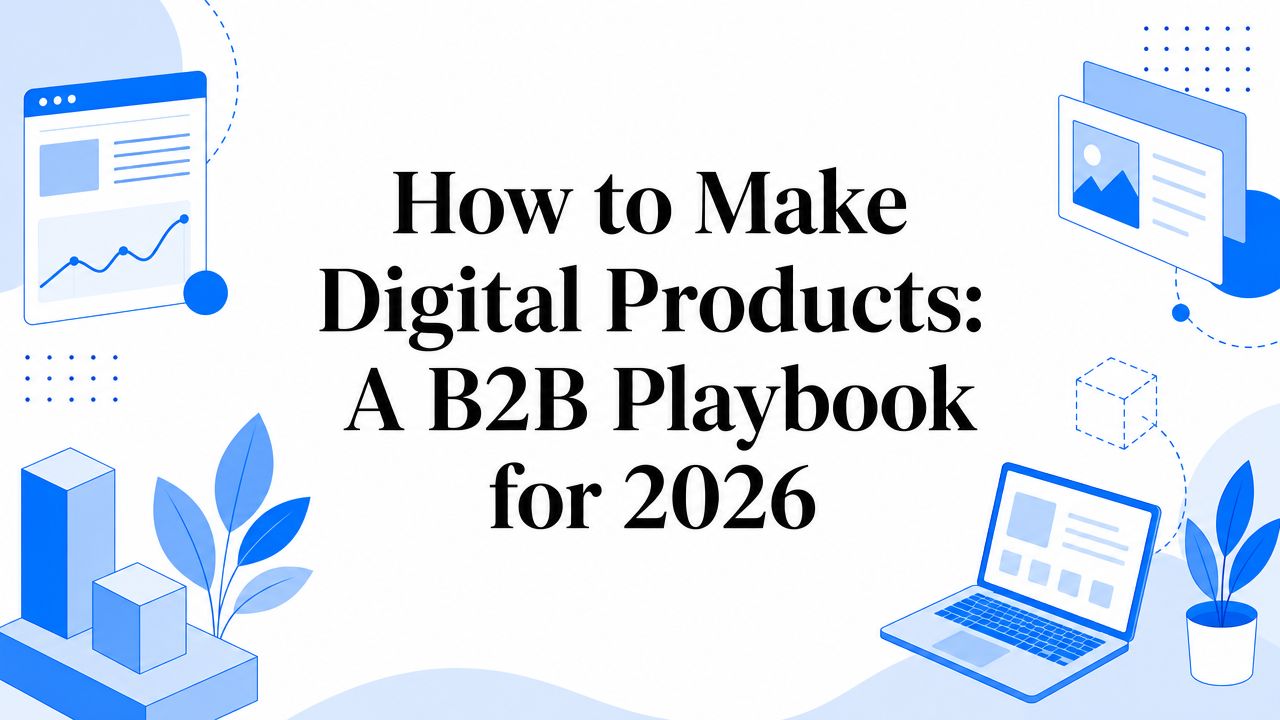 How to Make Digital Products: A B2B Playbook for 2026