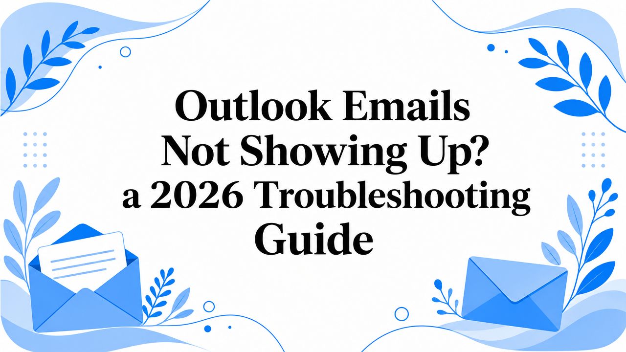 Outlook Emails Not Showing Up? a 2026 Troubleshooting Guide
