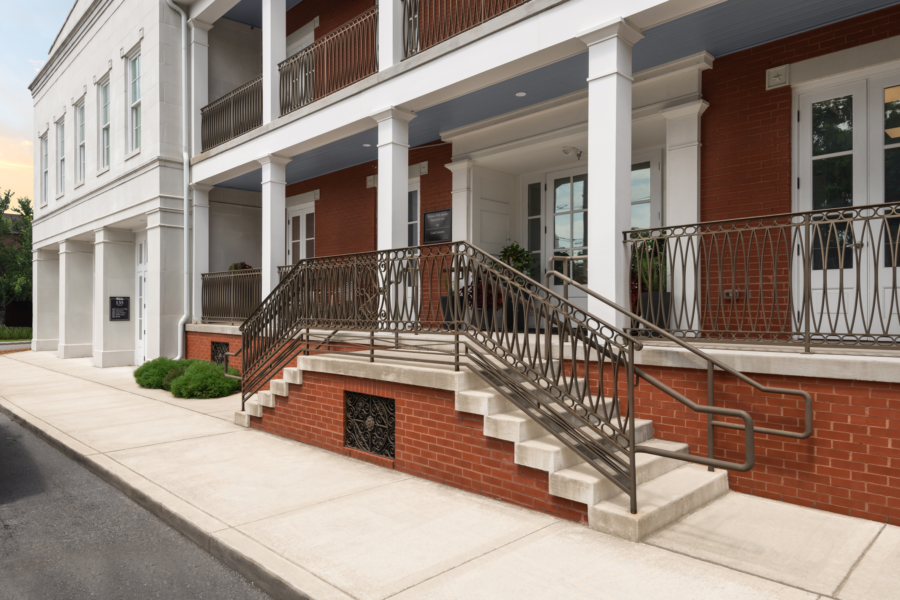 historic renovation franklin exterior stairs