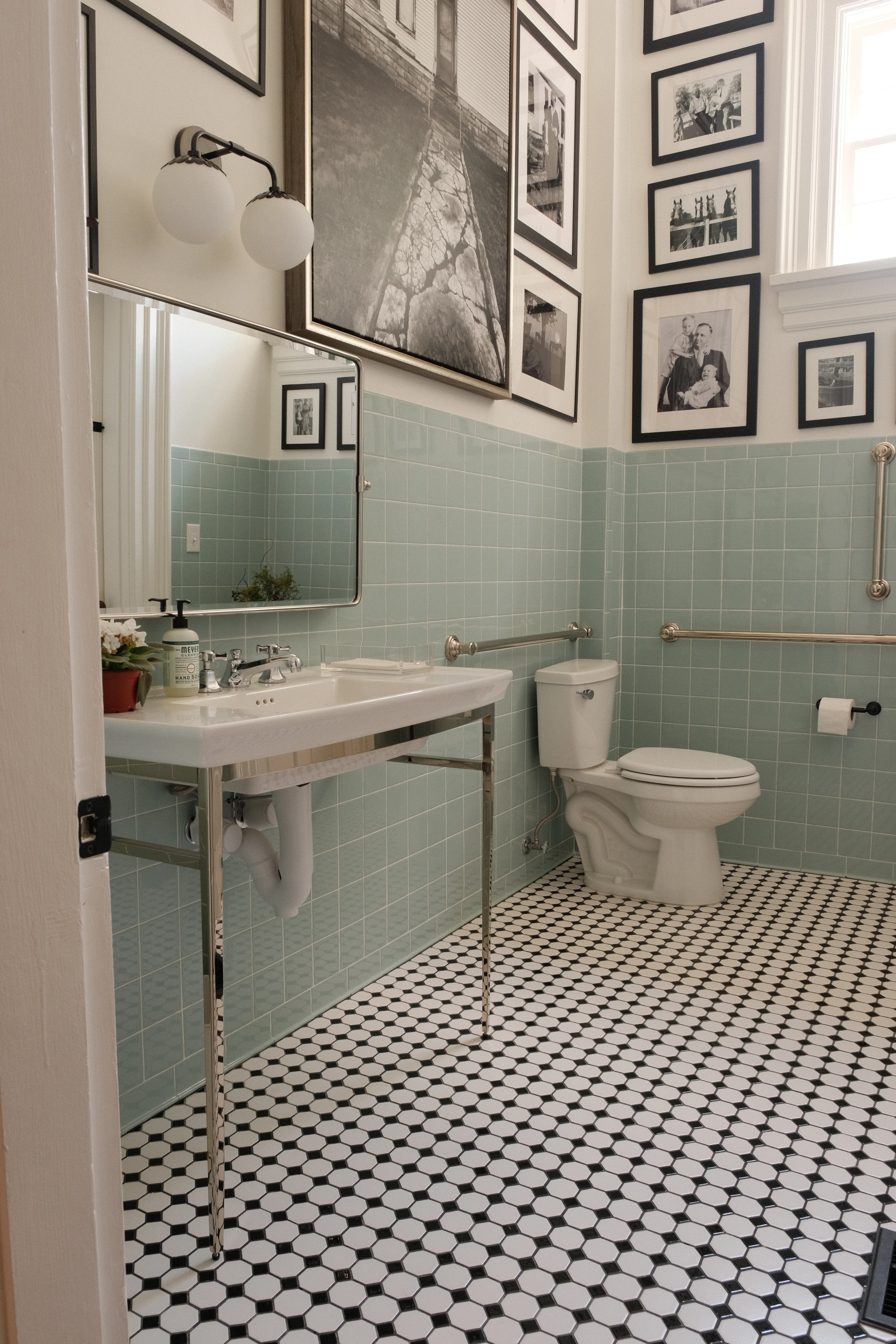 hayes house historic renovation interior design powder room