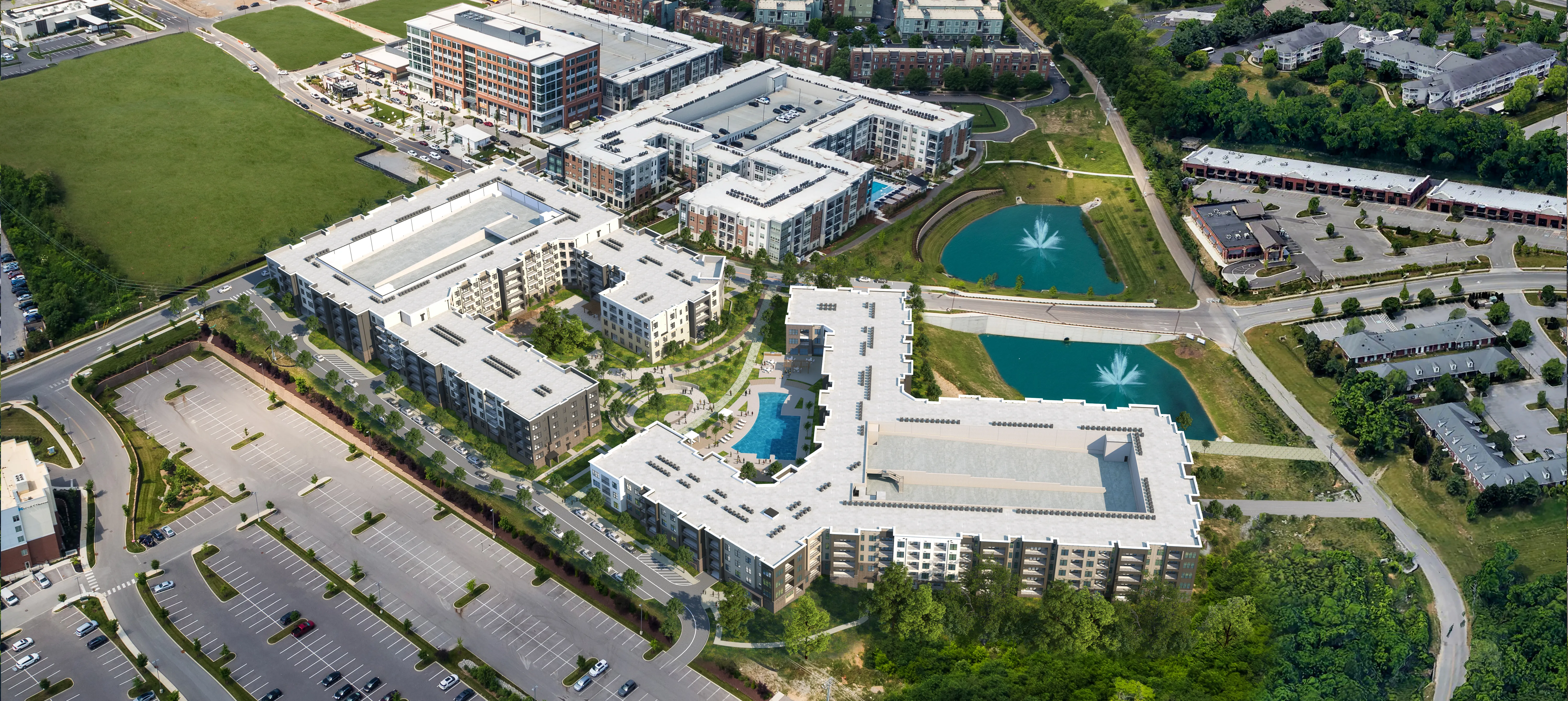 mcewen northside franklin aerial view