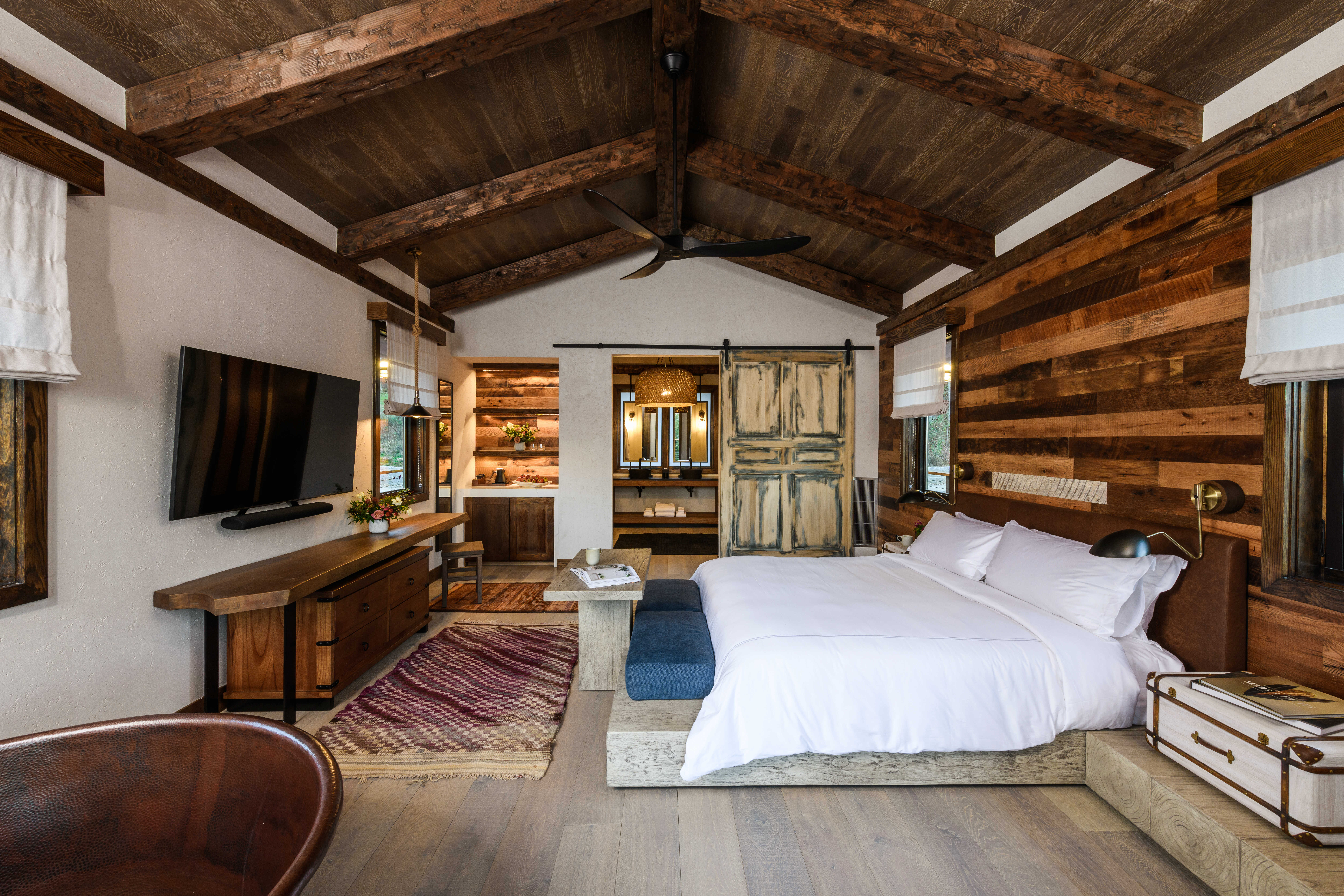 southall farm and inn cabin interior