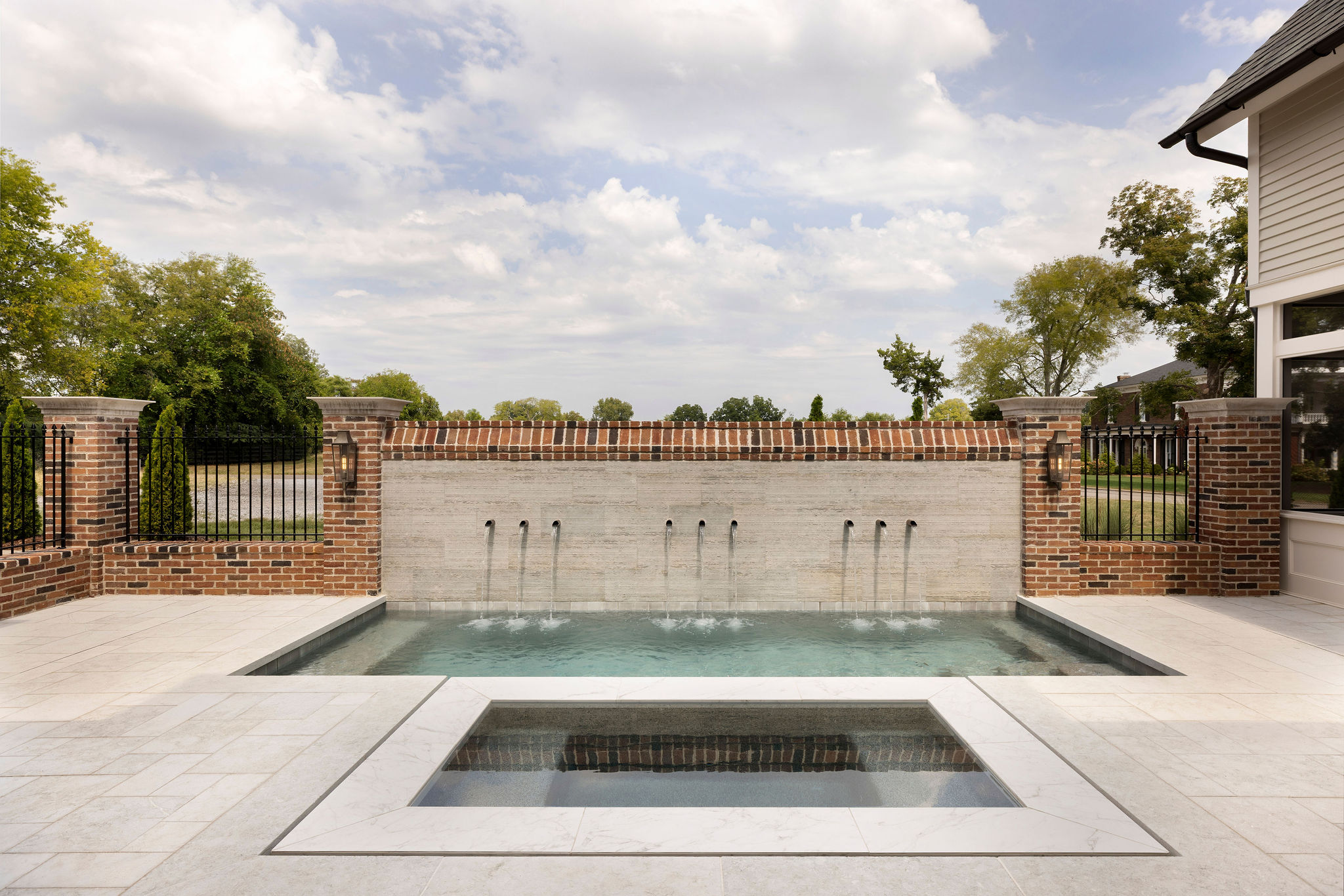 Magnolia Hall Residential Architecture Exterior Courtyard