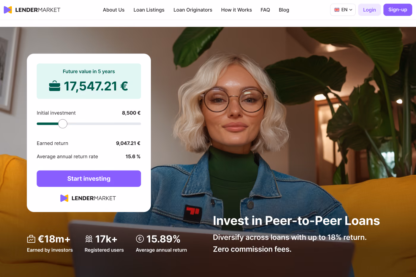 Examples of Lendermarket’s visual identity before the refresh
